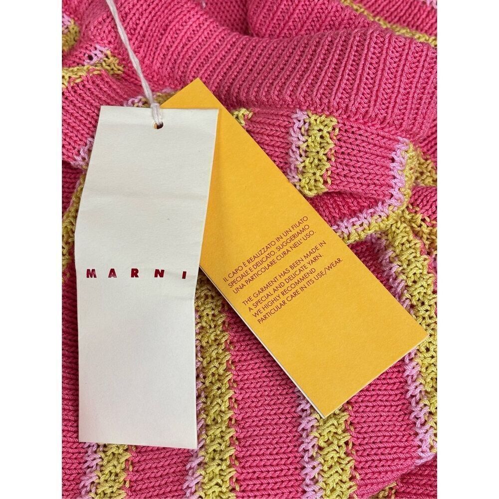 Marni 100% Cotton Skirt in Pink Gummy NWT Size 38/2 - Picture 10 of 12